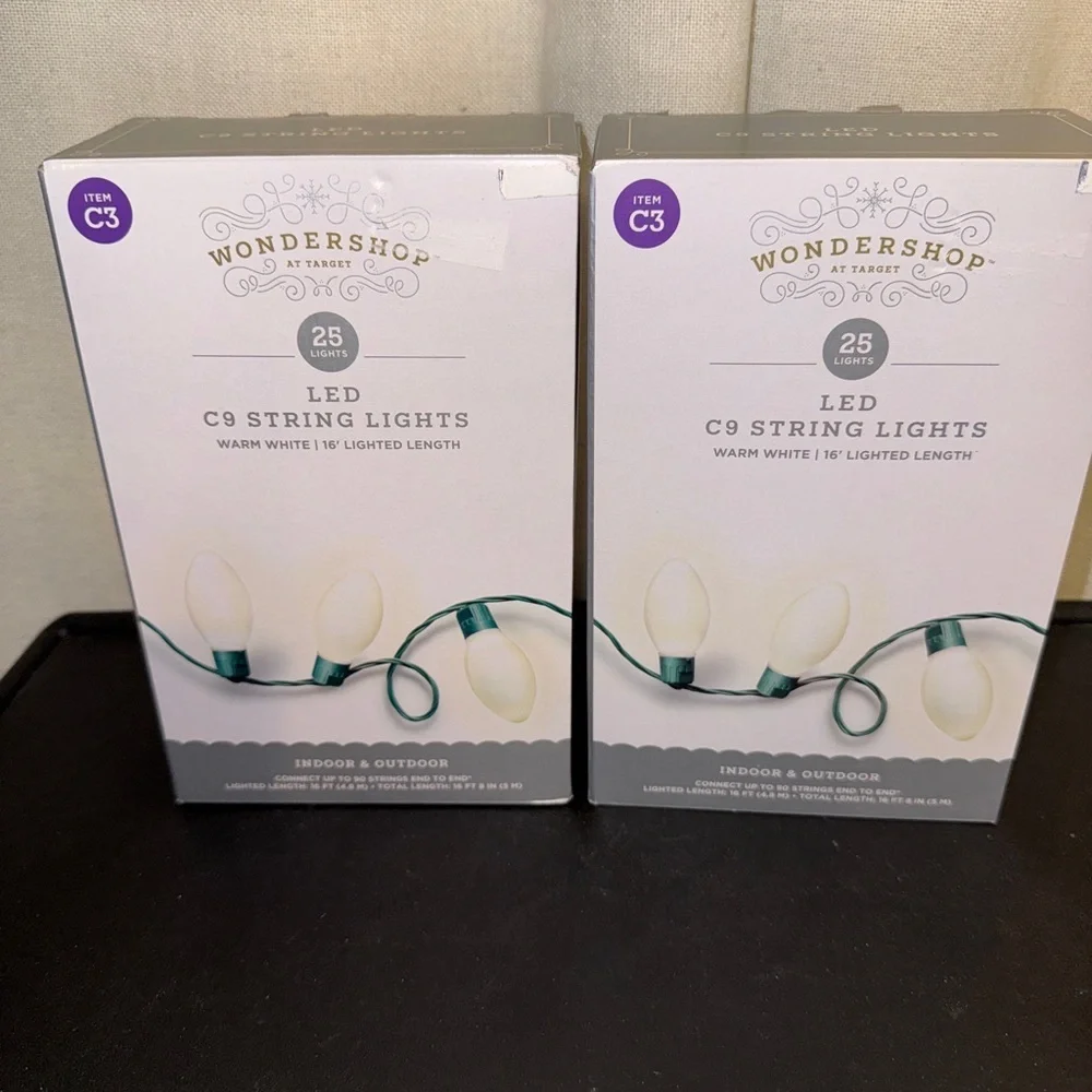 Wondershop Christmas Warm White Lights TWO packs